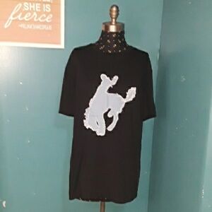 NWOT Crazy Train Bucking Bronc tee